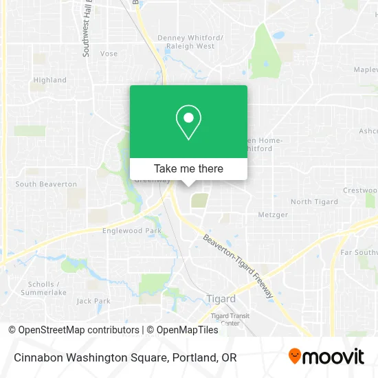 Cinnabon Washington Square map