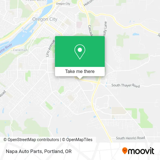 Napa Auto Parts map