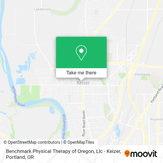 Benchmark Physical Therapy of Oregon, Llc - Keizer map