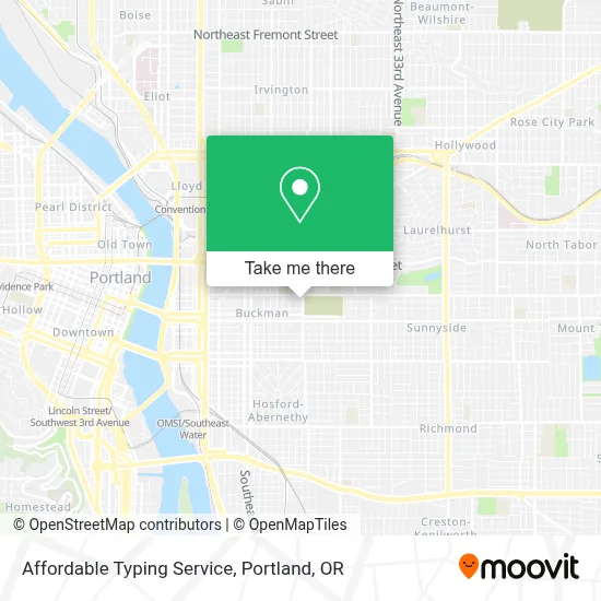 Affordable Typing Service map