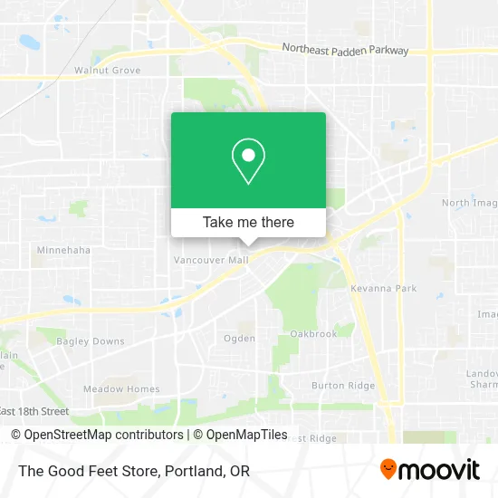 The Good Feet Store map