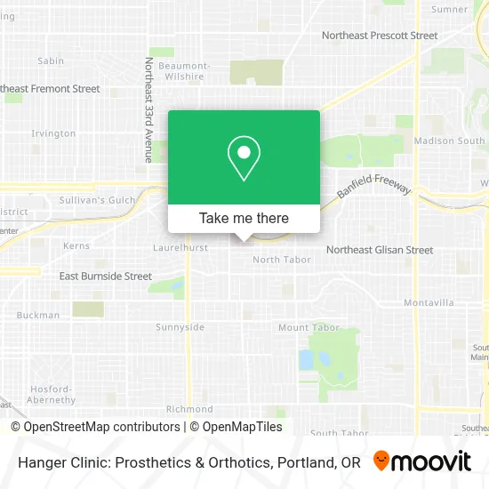 Hanger Clinic: Prosthetics & Orthotics map