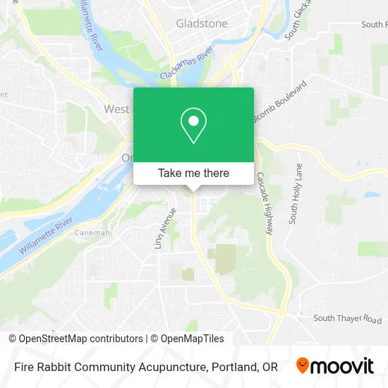 Fire Rabbit Community Acupuncture map