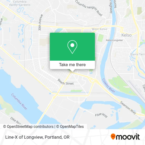 Line-X of Longview map