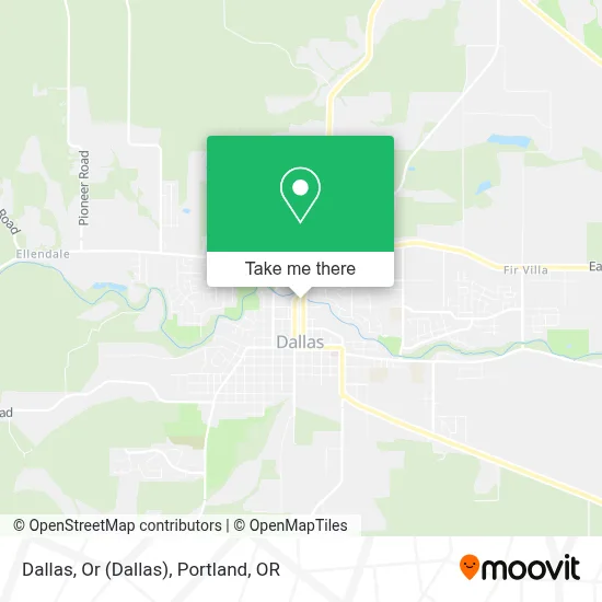 Dallas, Or map