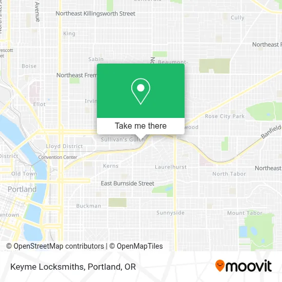 Keyme Locksmiths map