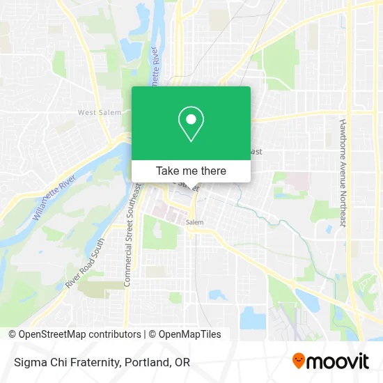 Sigma Chi Fraternity map