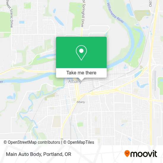 Main Auto Body map