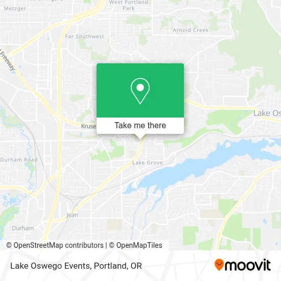 Lake Oswego Events map