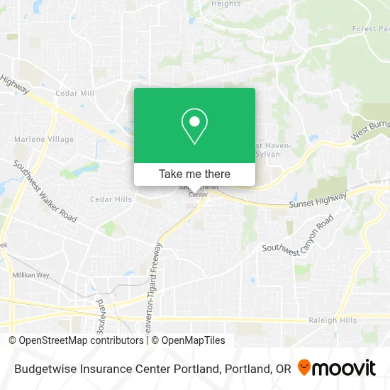 Budgetwise Insurance Center Portland map