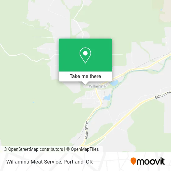 Willamina Meat Service map