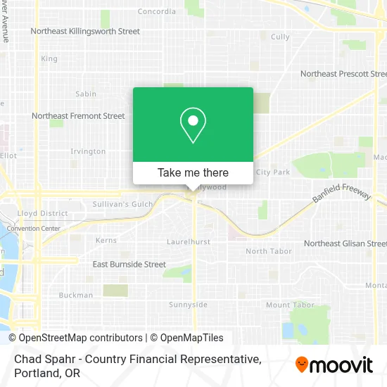 Chad Spahr - Country Financial Representative map