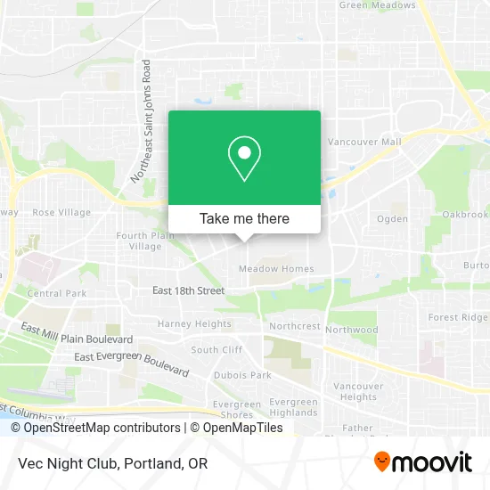 Vec Night Club map