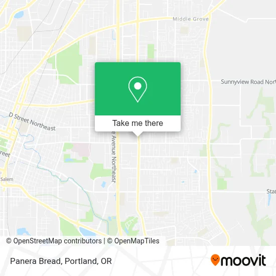 Panera Bread map