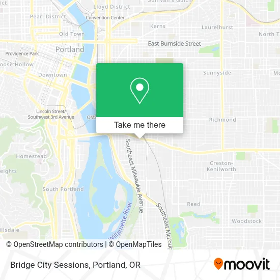 Bridge City Sessions map