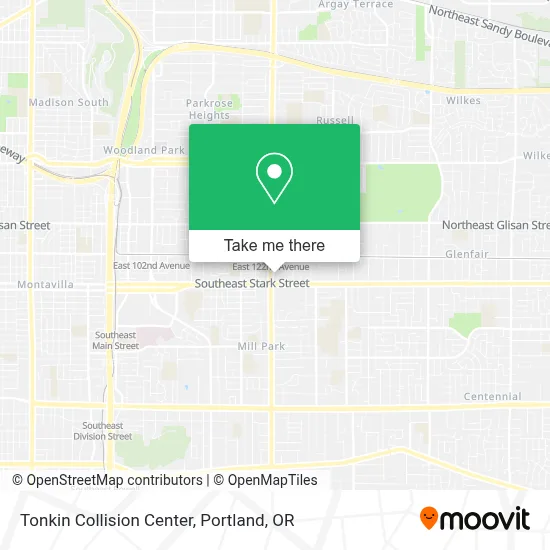 Tonkin Collision Center map