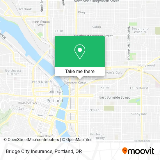 Bridge City Insurance map
