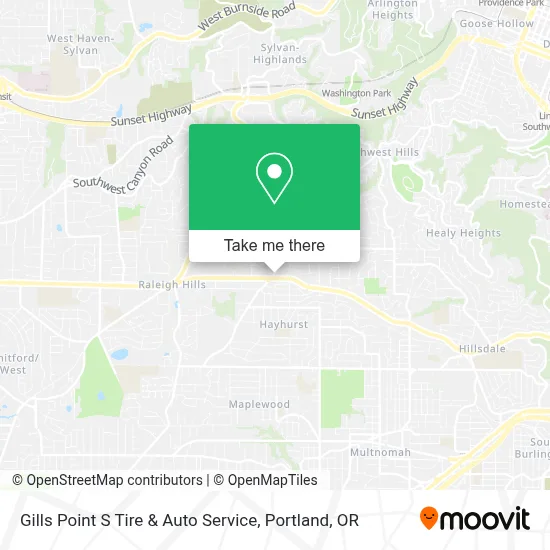 Gills Point S Tire & Auto Service map
