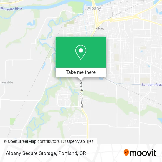 Albany Secure Storage map