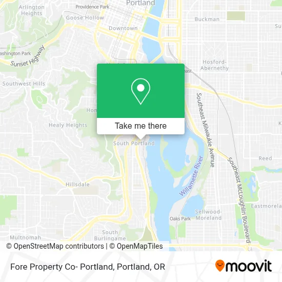 Fore Property Co- Portland map