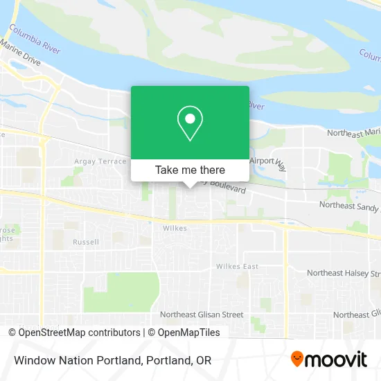 Window Nation Portland map