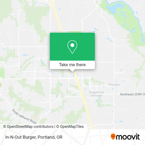 In-N-Out Burger map