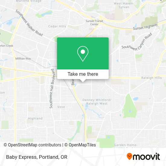 Baby Express map