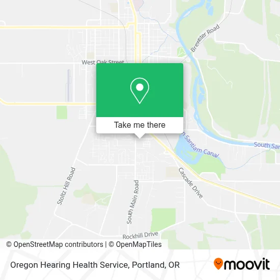 Oregon Hearing Health Service map