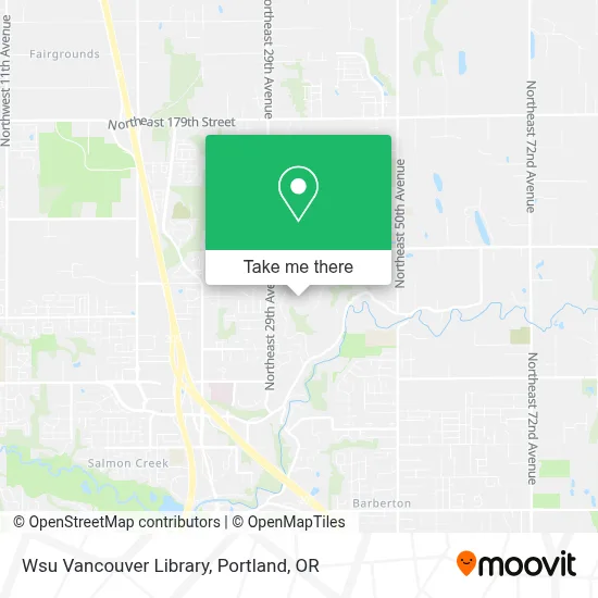 Wsu Vancouver Library map