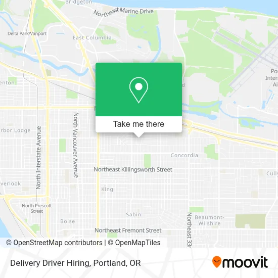 Delivery Driver Hiring map