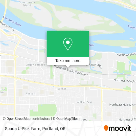 Spada U-Pick Farm map