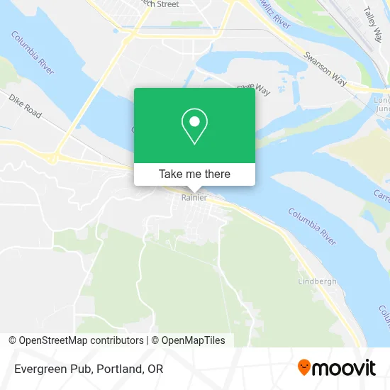 Evergreen Pub map
