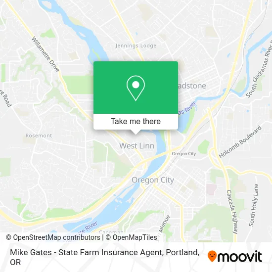 Mike Gates - State Farm Insurance Agent map