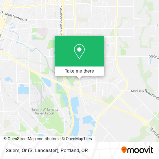 Salem, Or (S. Lancaster) map