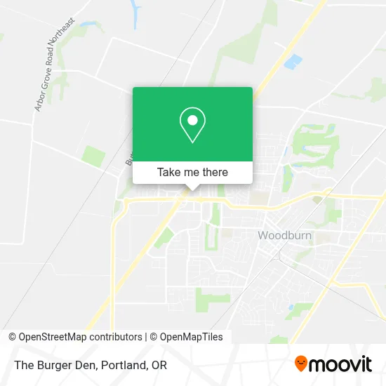 The Burger Den map