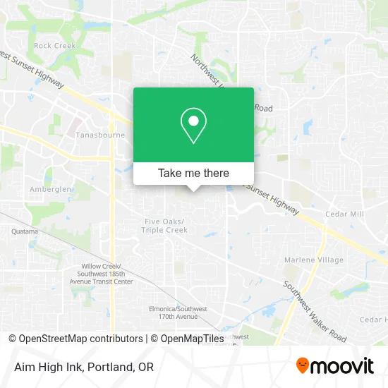 Aim High Ink map
