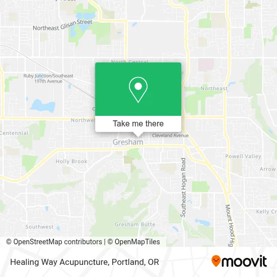 Healing Way Acupuncture map