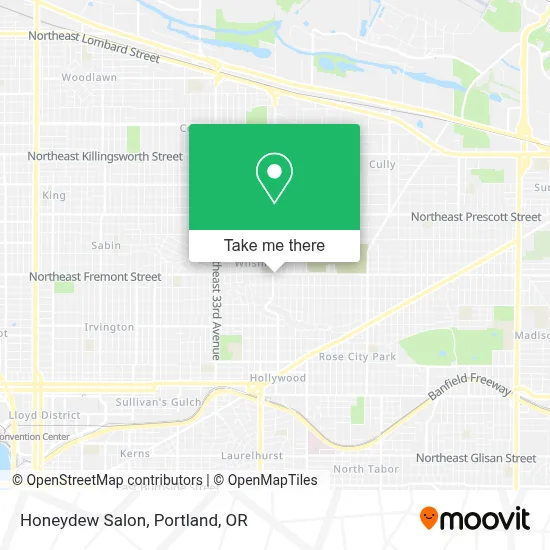Honeydew Salon map