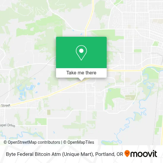 Byte Federal Bitcoin Atm (Unique Mart) map