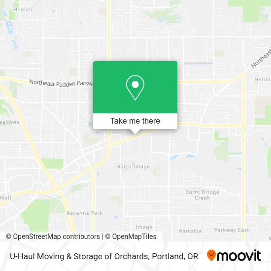 U-Haul Moving & Storage of Orchards map