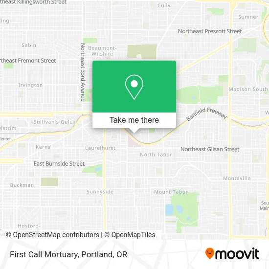 First Call Mortuary map