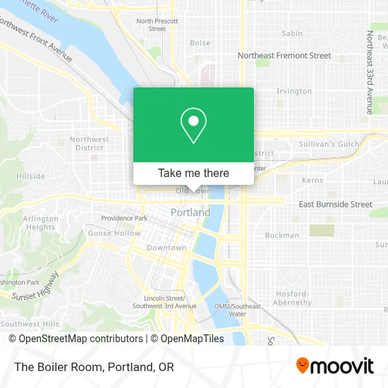 The Boiler Room map