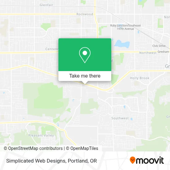 Simplicated Web Designs map