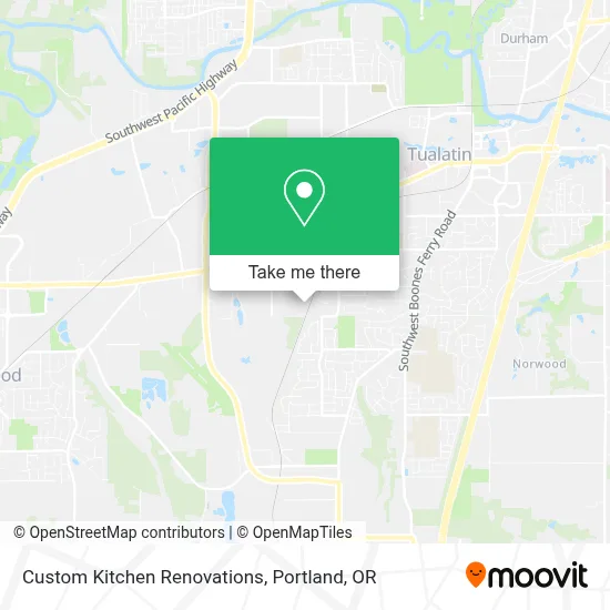 Custom Kitchen Renovations map
