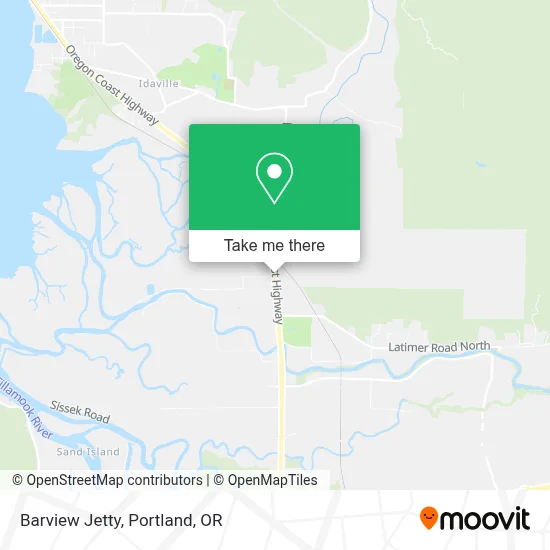 Barview Jetty map