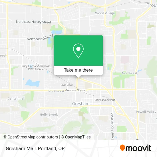 Gresham Mall map