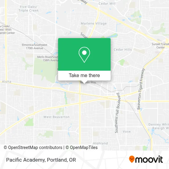 Pacific Academy map