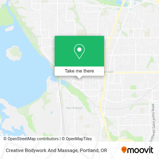 Creative Bodywork And Massage map