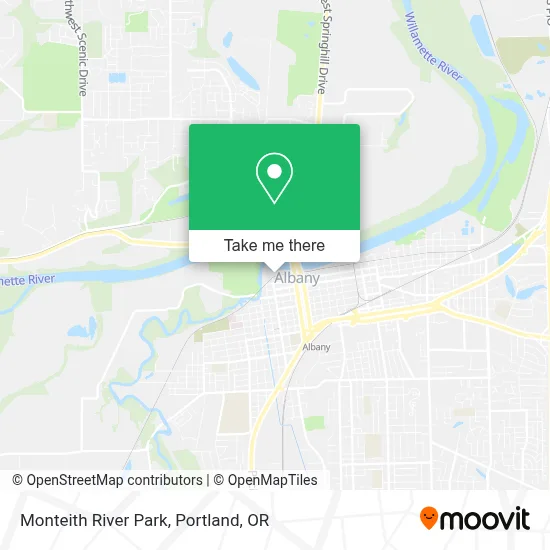 Monteith River Park map