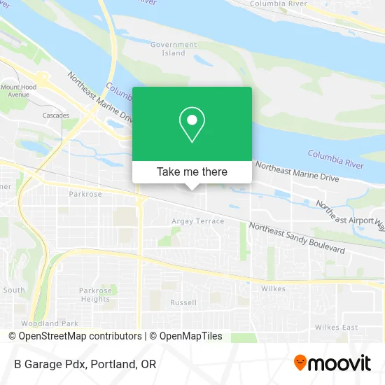 B Garage Pdx map